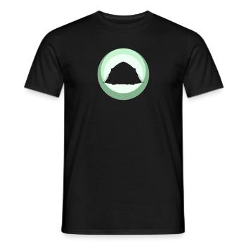 Camping Nature Nature - Men's T-Shirt - black - Front - AI Model Male 178 light (178cm)