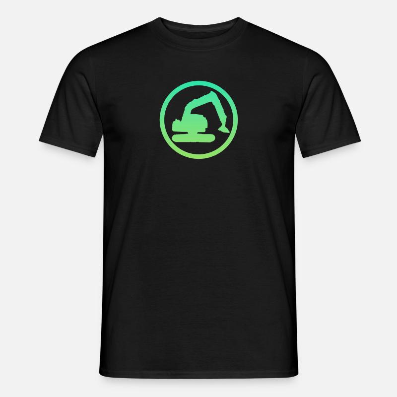 Baggerfahrer Baggerfahrerin Bagger - Männer T-Shirt - Schwarz