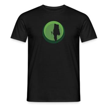 Klettern Kletterer Alpinist - Männer T-Shirt - Schwarz - Vorne - AI Model Male 178 light (178cm)