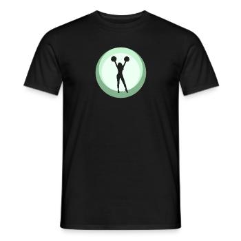 Pom-pom girl pompon - T-shirt homme - noir - Devant - AI Model Male 178 light (178cm)