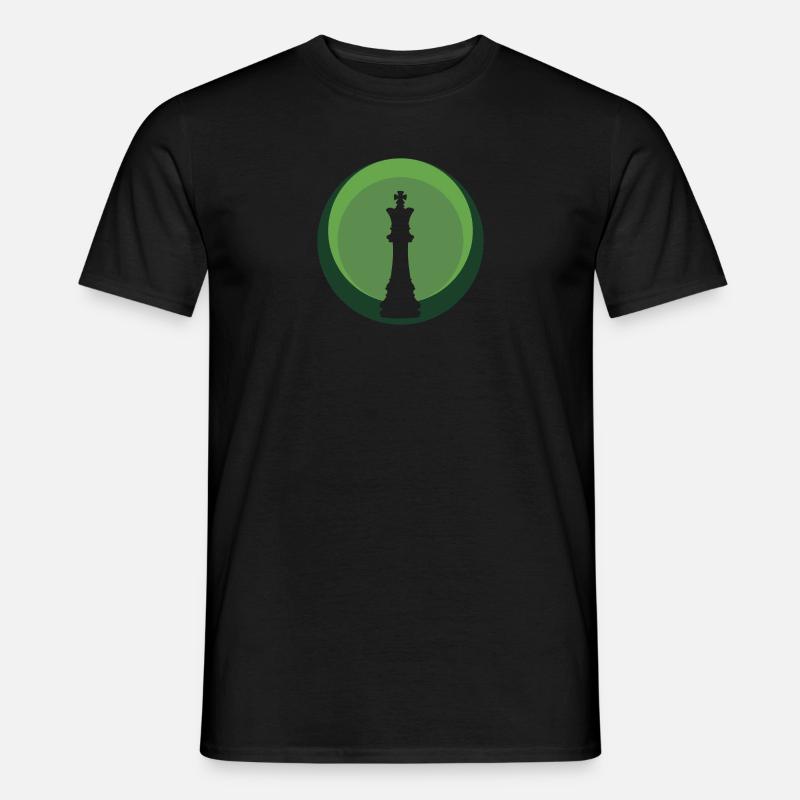Schach Schachfigur Schachmatt - Männer T-Shirt - Schwarz