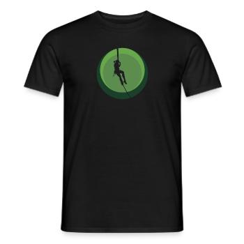 Klettern Klettern Bergsteiger - Männer T-Shirt - Schwarz - Vorne - AI Model Male 178 light (178cm)