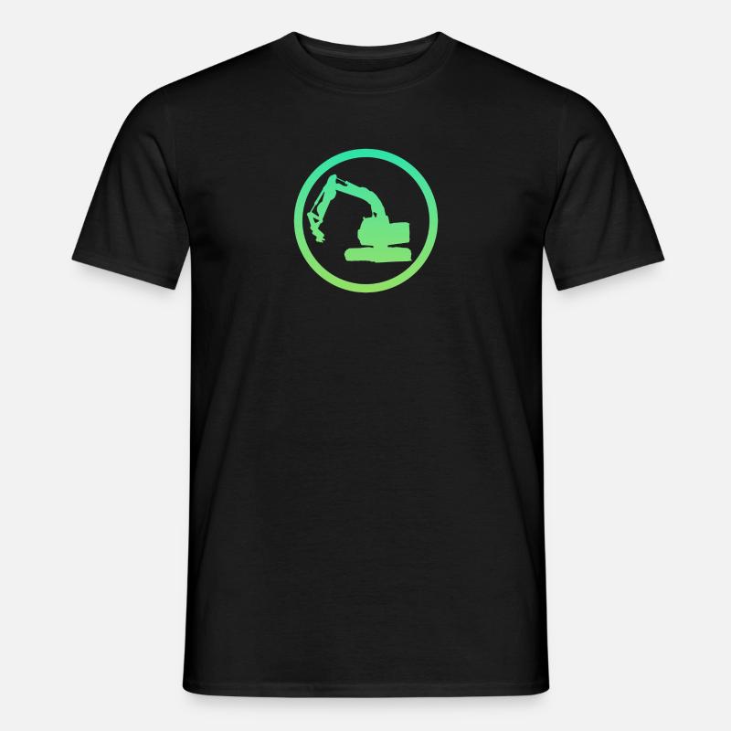 Baggerfahrer Baustelle Baggerfahrer - Männer T-Shirt - Schwarz