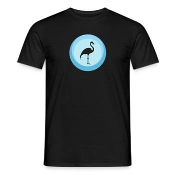 Flamenco Flamant rose flamenco - T-shirt homme - noir - Devant - AI Model Male 178 light (178cm)