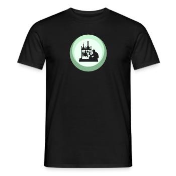 Biochemistry Chemical Chemical - Men's T-Shirt - black - Front - AI Model Male 178 light (178cm)