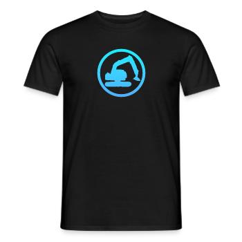Excavator Driver Excavator Driver House Construction - Men's T-Shirt - black - Front - AI Model Male 178 light (178cm)