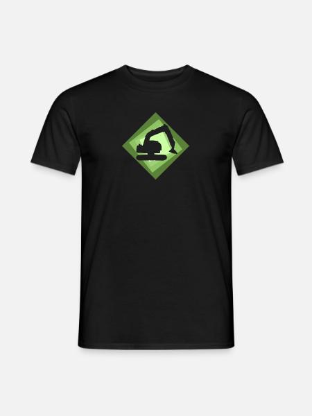 Bagger Bauarbeiter Bauarbeiter - Männer T-Shirt - Schwarz
