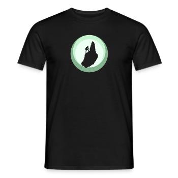 Klettern Alpen Alpen - Männer T-Shirt - Schwarz - Vorne - AI Model Male 178 light (178cm)