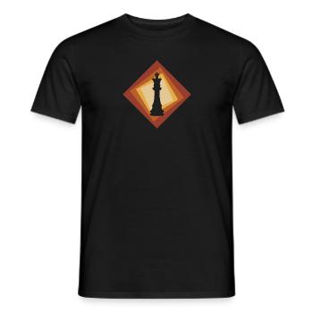 Chess Checkmate Bishop - Men's T-Shirt - black - Front - AI Model Male 178 light (178cm)