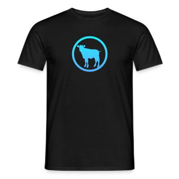 Vaches Cornes de vache - T-shirt homme - noir - Devant - AI Model Male 178 light (178cm)