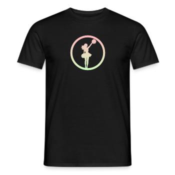 Pompon pom-pom girl girlie - T-shirt homme - noir - Devant - AI Model Male 178 light (178cm)
