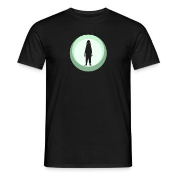 Cryptozoology Bigfoot Legend - Men's T-Shirt - black - Front - AI Model Male 178 light (178cm)