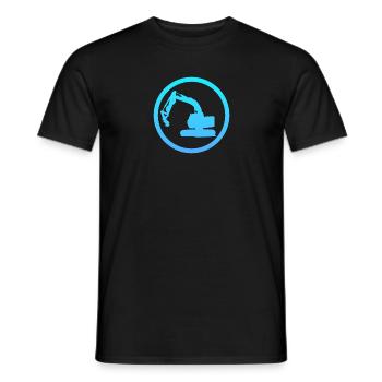 Conducteur d’excavatrice Chantier de construction Chantier de construction - T-shirt homme - noir - Devant - AI Model Male 178 light (178cm)