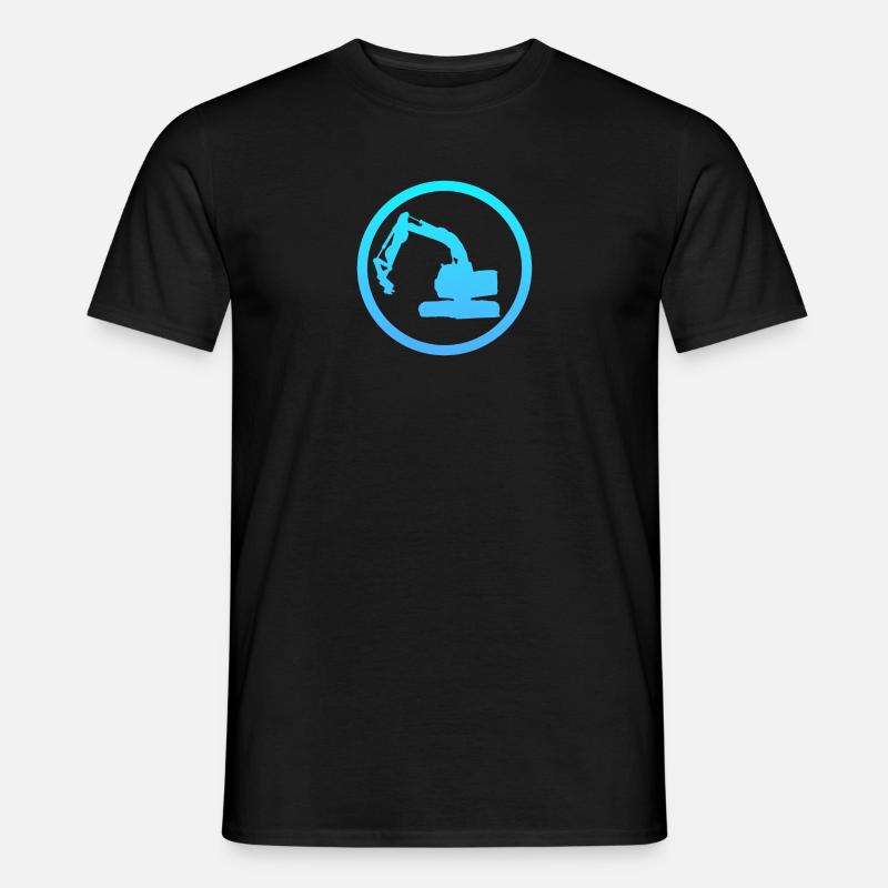 Baggerfahrer Baustelle Baustelle - Männer T-Shirt - Schwarz