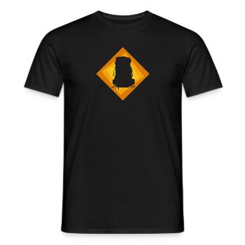 Backpacker Wanderer Backpacking - Männer T-Shirt - Schwarz - Vorne - AI Model Male 178 light (178cm)