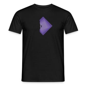 Seilklettern Alpinismus Kletterer - Männer T-Shirt - Schwarz - Vorne - AI Model Male 178 light (178cm)