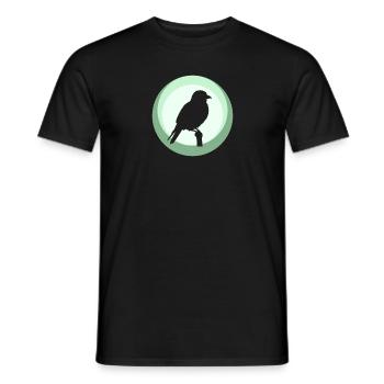 Sittich Vogel Abbildung Vögel beobachten - Männer T-Shirt - Schwarz - Vorne - AI Model Male 178 light (178cm)