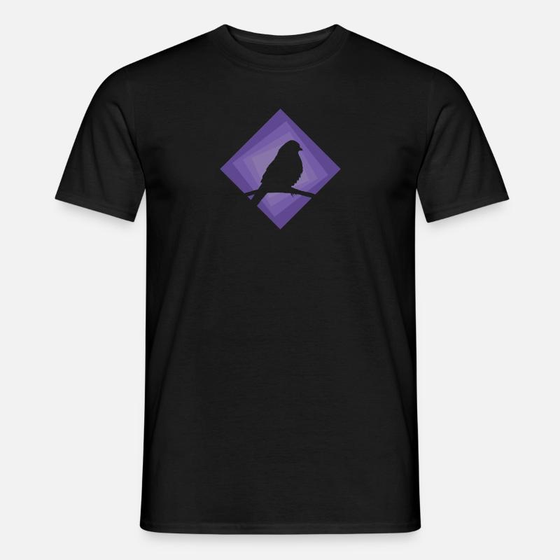 Sittich Peep Vogel Abbildung - Männer T-Shirt - Schwarz