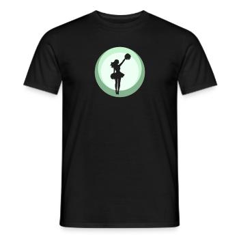 Pompon de pom-pom girl girlie - T-shirt homme - noir - Devant - AI Model Male 178 light (178cm)