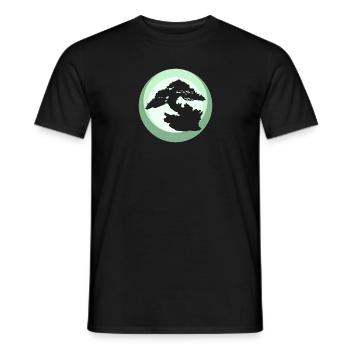 Tree Grow Japanese Art - Men's T-Shirt - black - Front - AI Model Male 178 light (178cm)