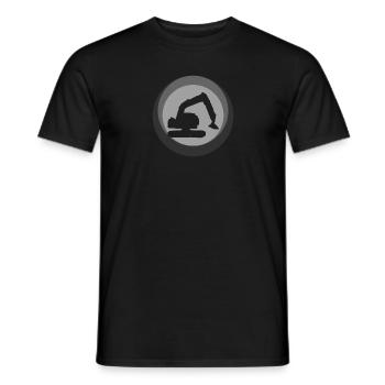 Construction Site Excavator Driver Excavator Driver - Men's T-Shirt - black - Front - AI Model Male 178 light (178cm)