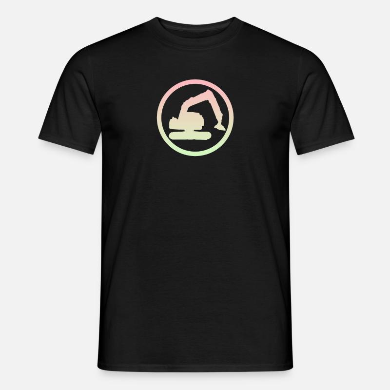 Baggerfahrer Baggerfahrer Baggerfahrerin - Männer T-Shirt - Schwarz