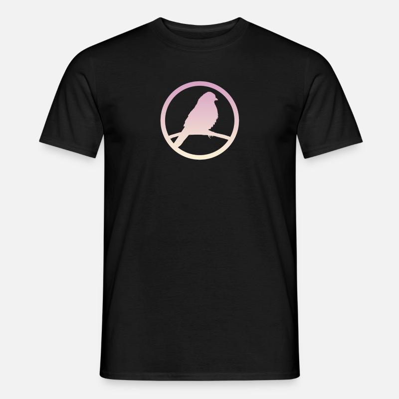Peep Perruche Oiseau - T-shirt homme - noir