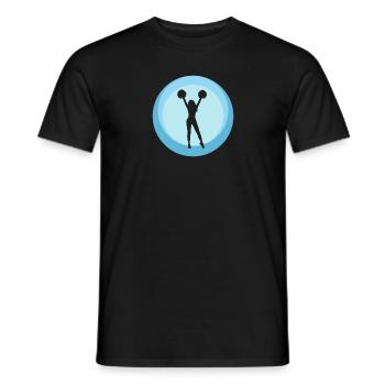 Girlie Pom-pom girl pom-pom girl - T-shirt homme - noir - Devant - AI Model Male 178 light (178cm)