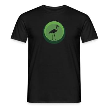 Flamant rose flamenco - T-shirt homme - noir - Devant - AI Model Male 178 light (178cm)