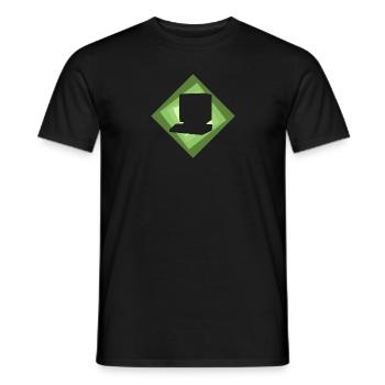 Informatique Internet Travail sur ordinateur - T-shirt homme - noir - Devant - AI Model Male 178 light (178cm)