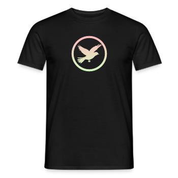 Fliegen Tier Vogelschwarm - Männer T-Shirt - Schwarz - Vorne - AI Model Male 178 light (178cm)