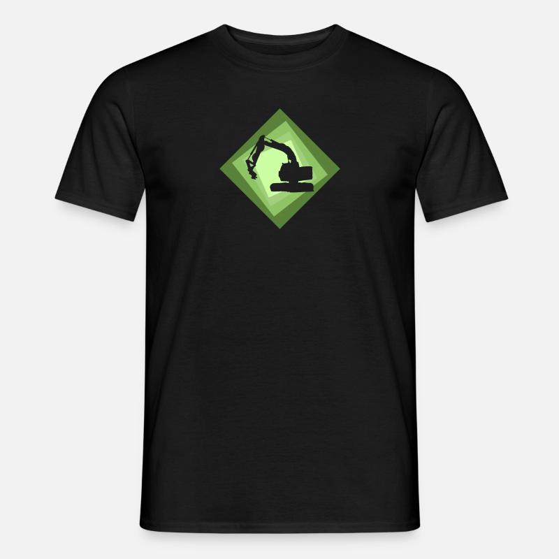 Bagger Baggerfahrerin Bagger - Männer T-Shirt - Schwarz