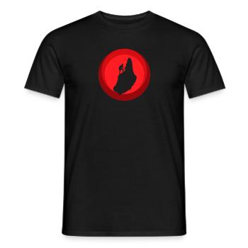 Climbing wall Climbing Climbing - Men's T-Shirt - black - Front - AI Model Male 178 light (178cm)