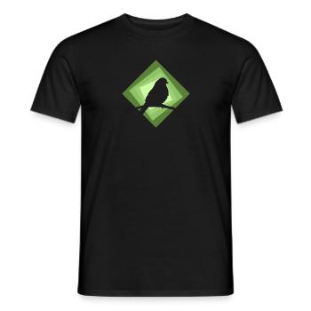 Parakeet Peep Birds - Men's T-Shirt - black - Front - AI Model Male 178 light (178cm)