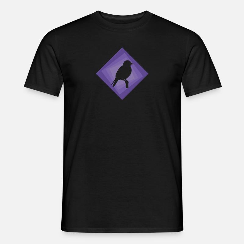 Perruche, Oiseau, Observation D’oiseaux - T-shirt homme - noir