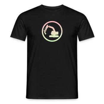 Graafmachine Bestuurder Graafmachine Huis Bouw - Heren T-shirt - zwart - Voor - AI Model Male 178 light (178cm)
