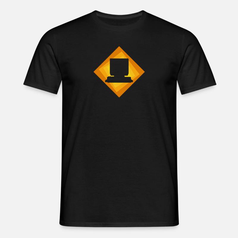Computer PC Nerd - Männer T-Shirt - Schwarz