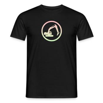 Conducteur d’excavatrice Ouvrier de construction de chantier de construction - T-shirt homme - noir - Devant - AI Model Male 178 light (178cm)