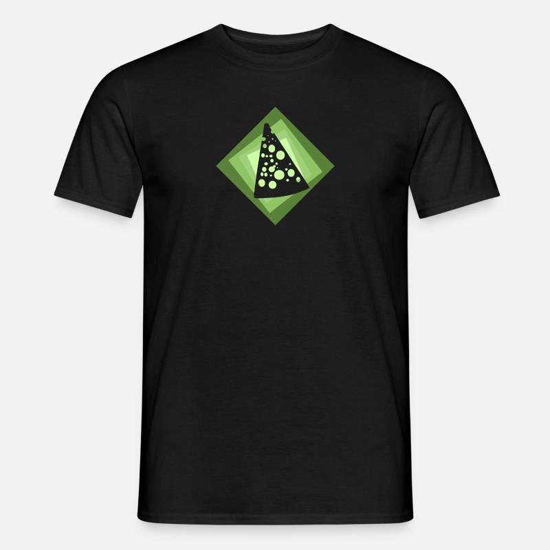 Käse Emmentaler Burger - Männer T-Shirt - Schwarz