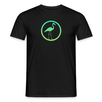 Waterfowl Flamenco Flamingo - Men's T-Shirt - black - Front - AI Model Male 178 light (178cm)