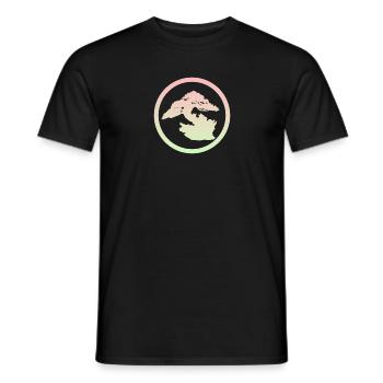 Japanese Art Bonsai Trees - Men's T-Shirt - black - Front - AI Model Male 178 light (178cm)