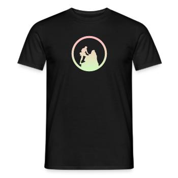 Mur d’escalade Summit Mountain - T-shirt homme - noir - Devant - AI Model Male 178 light (178cm)