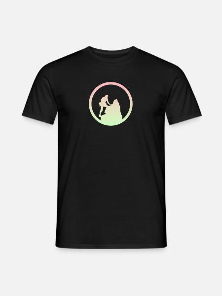 Climbing wall Summit Mountain - Men's T-Shirt - black