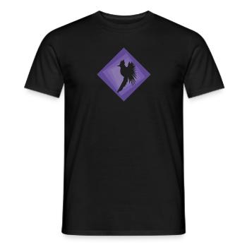 calopsitte oiseau oiseau - T-shirt homme - noir - Devant - AI Model Male 178 light (178cm)