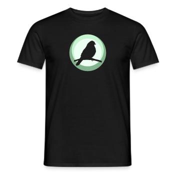 Sittich Tier Vogel Abbildung - Männer T-Shirt - Schwarz - Vorne - AI Model Male 178 light (178cm)