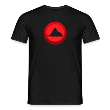Modern Camping Nature Lovers - Men's T-Shirt - black - Front - AI Model Male 178 light (178cm)