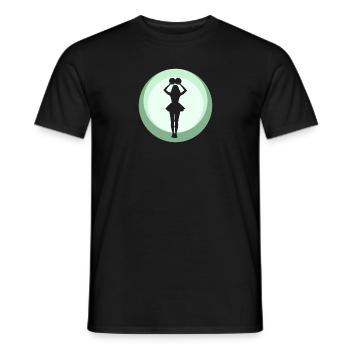 Pompon de pom-pom girl girlie - T-shirt homme - noir - Devant - AI Model Male 178 light (178cm)