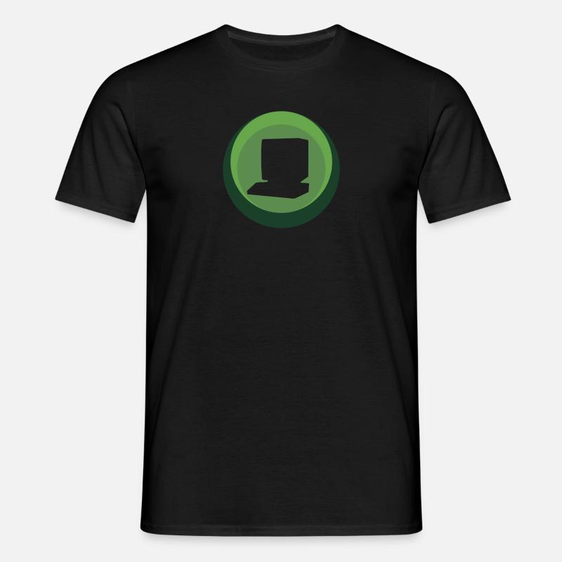 Computer Nerd PC - Men's T-Shirt - black