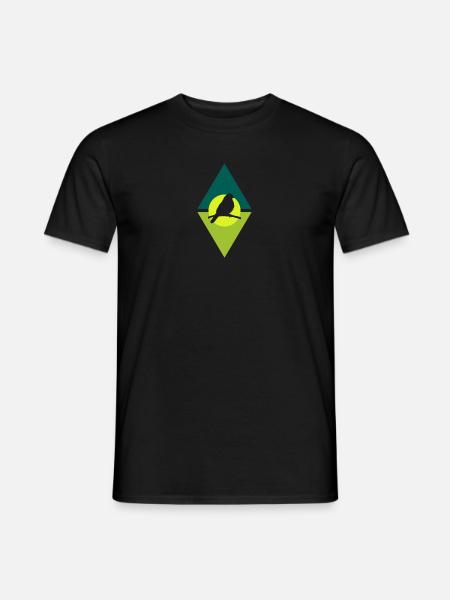 Parakeet, Birds, Watching, Animal - Men's T-Shirt - black