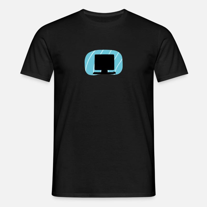 Computer Tech Computer - Männer T-Shirt - Schwarz